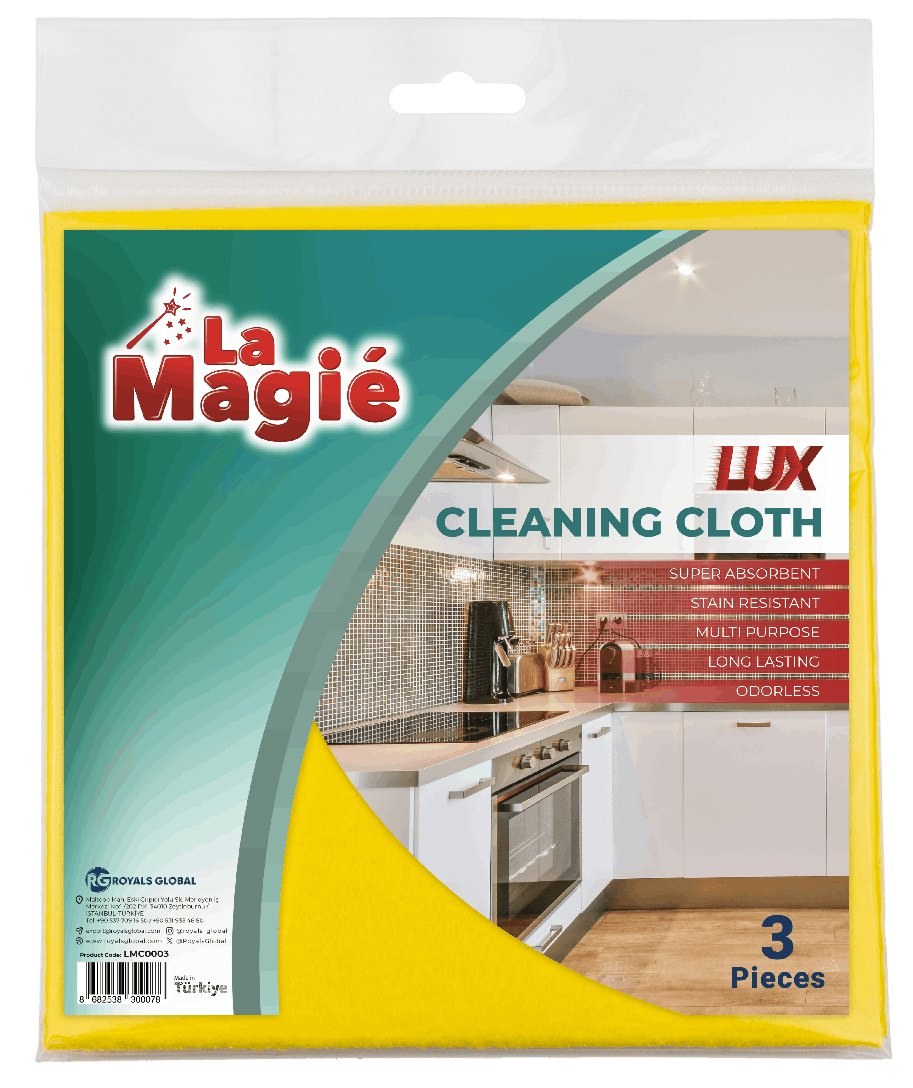 LA MAGIÉ LUX CLEANING CLOTHES 3 PCS